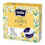 BELLA Прокладки ежедневные PANTY FLORA Tulip с ароматом тюльпана 70 шт.