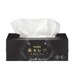 Nepia Hana-Celeb Tissue Premium Трехслойные премиальные бумажные салфетки, белые, без аромата (пропитка скваланом), 200х225 мм, 130 шт.