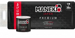 Maneki B&W Бумага туалетная 3 слоя, гладкая с ароматом жасмина, 30 м, 10 рулонов