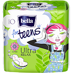 BELLA Прокладки гигиенические супертонкие FOR TEENS Relax 10 шт.